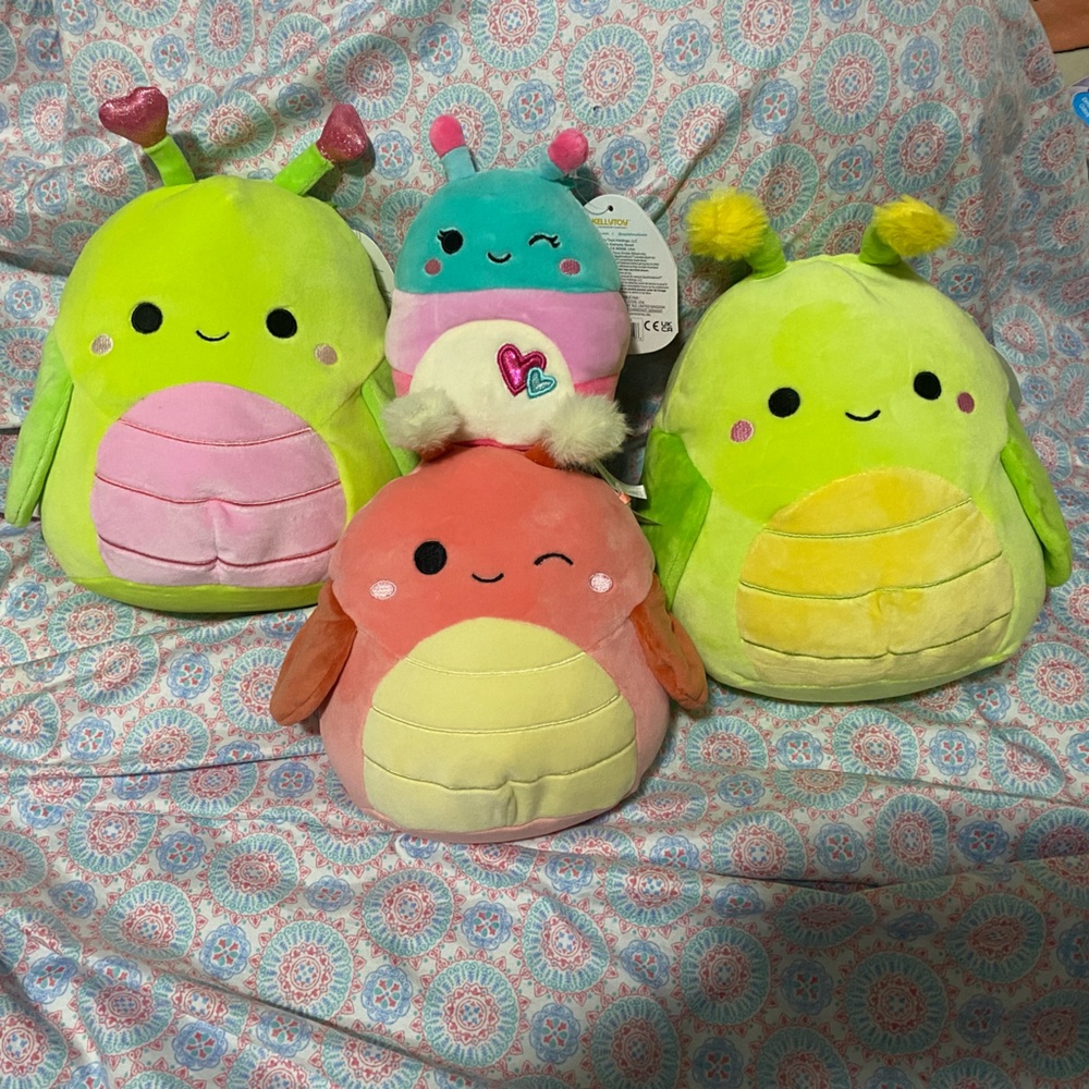 Squishmallow Bundle Bug Caterpillar Grasshopper bundle RARE
